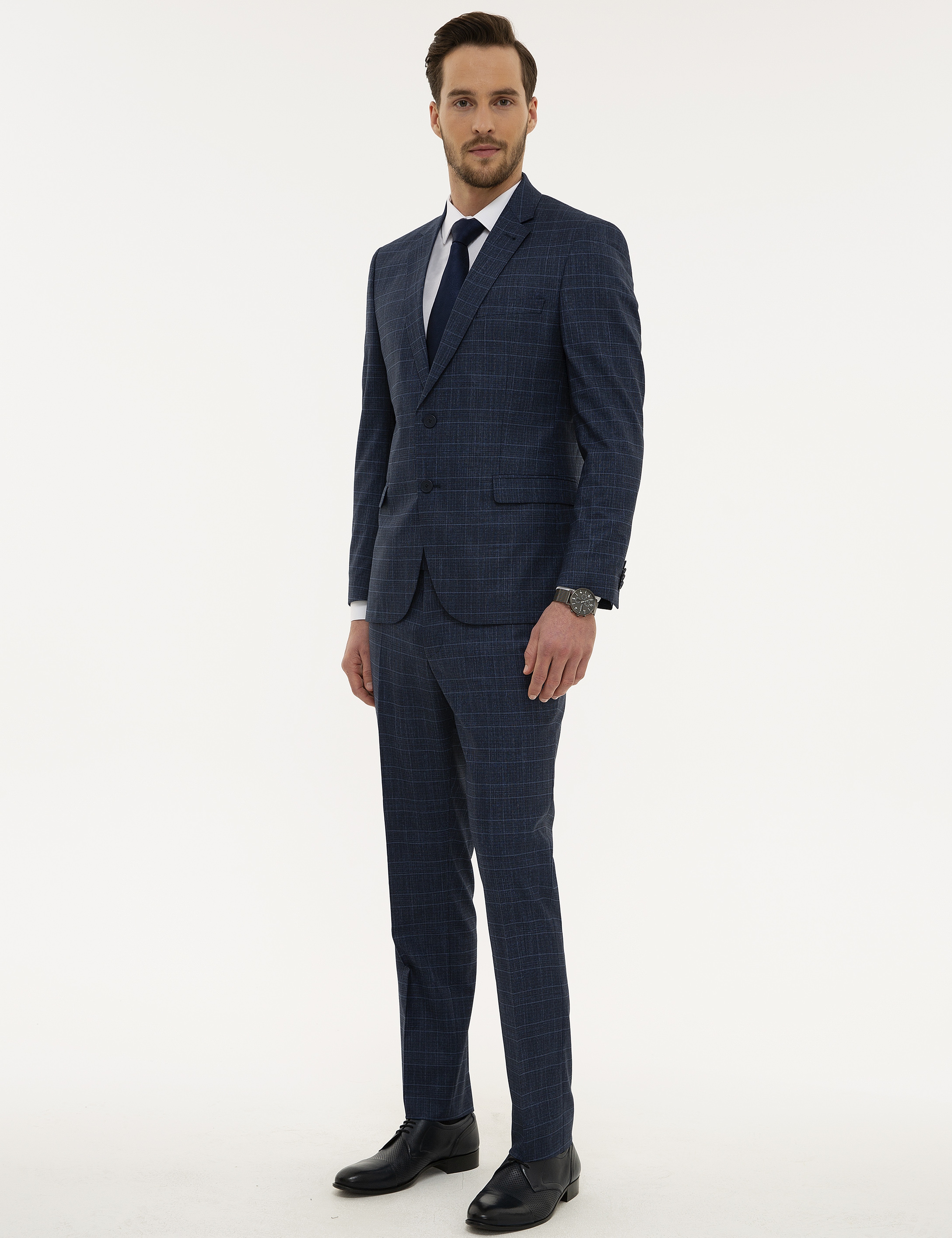 İndigo Slim Fit Takım Elbise