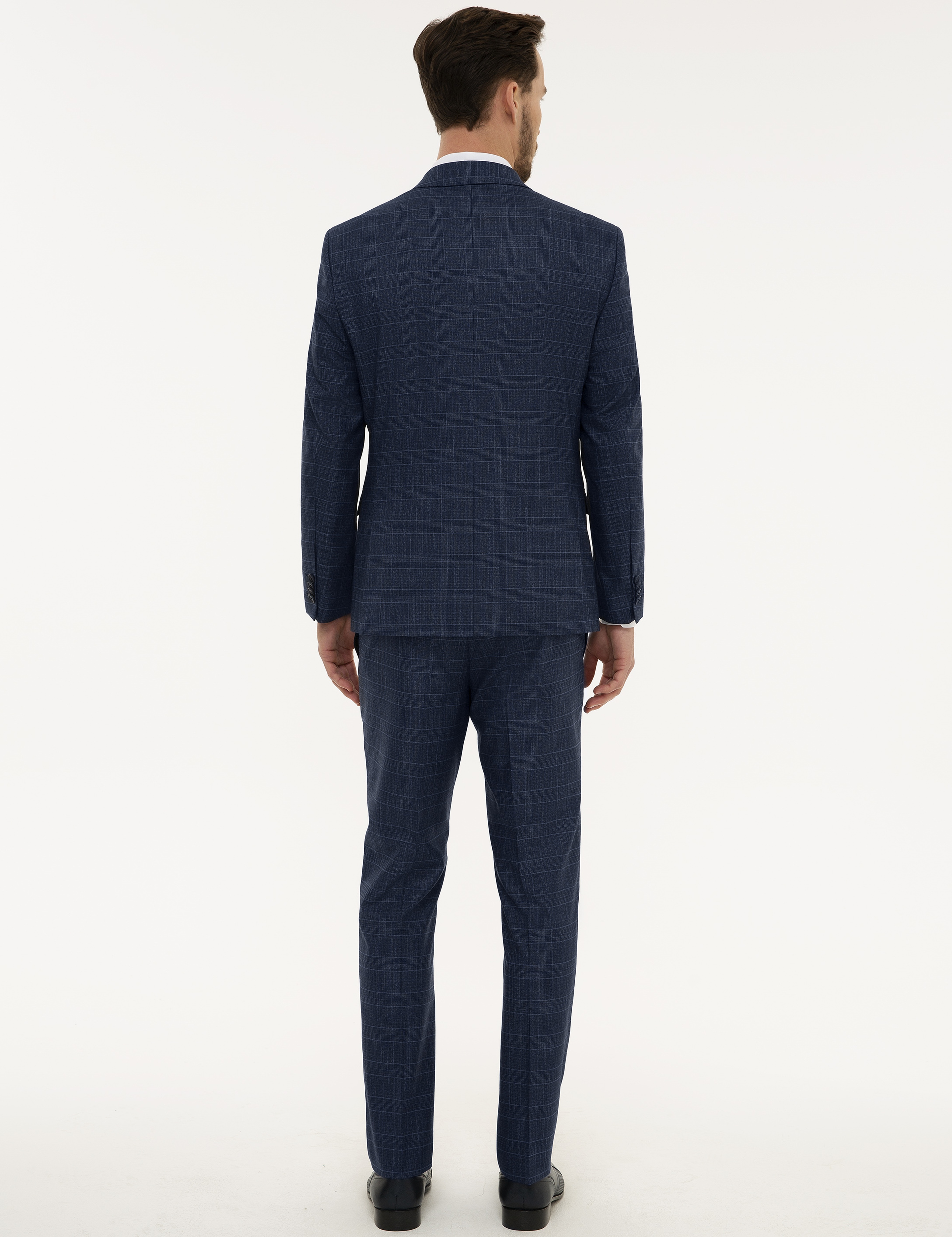 İndigo Slim Fit Takım Elbise - Image 4