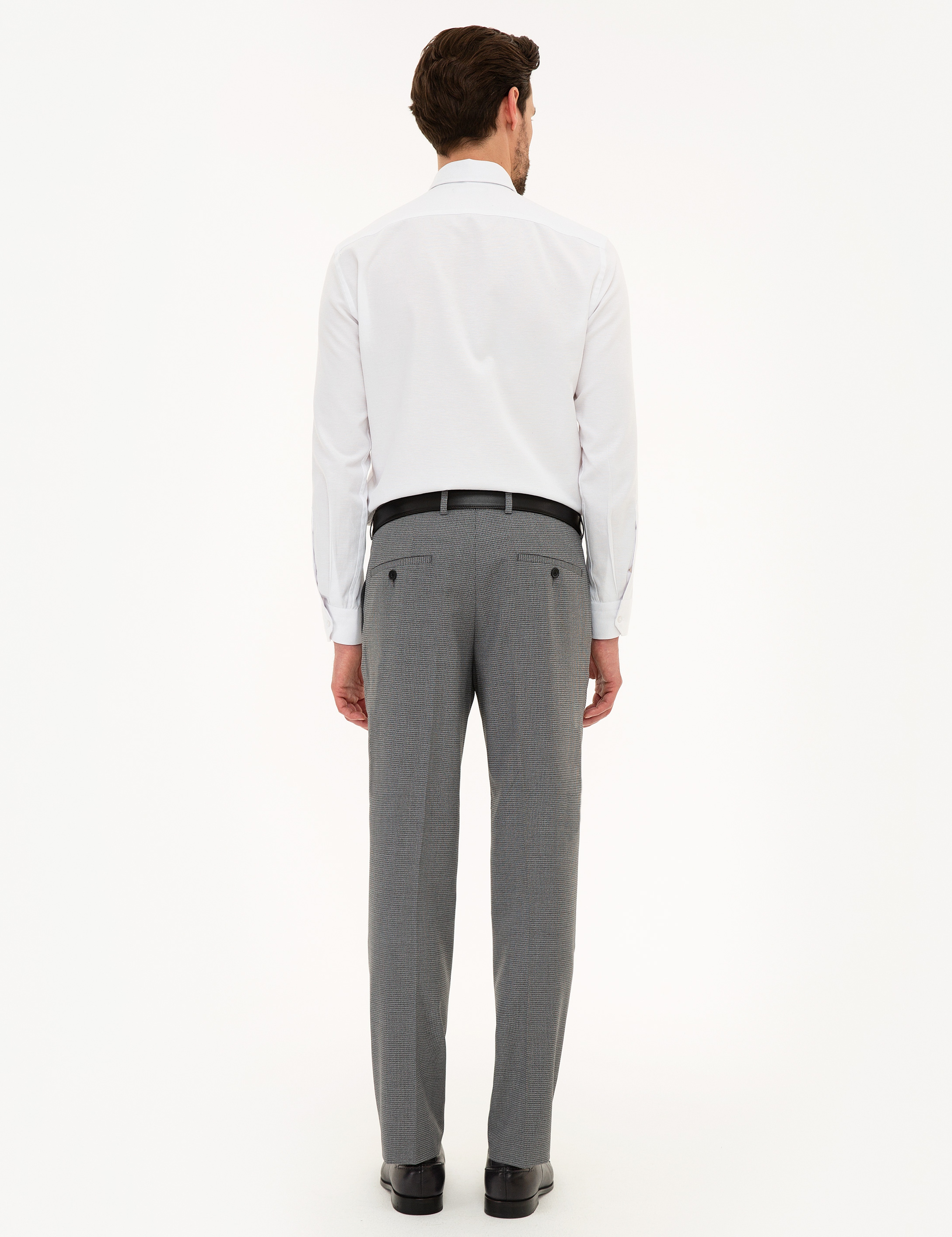 Gri Slim Fit Pantolon - Image 3