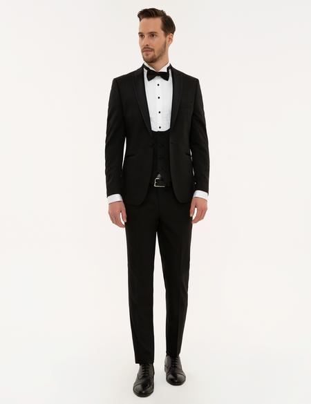 Siyah Yelekli Damatlık Smokin - 50224036011