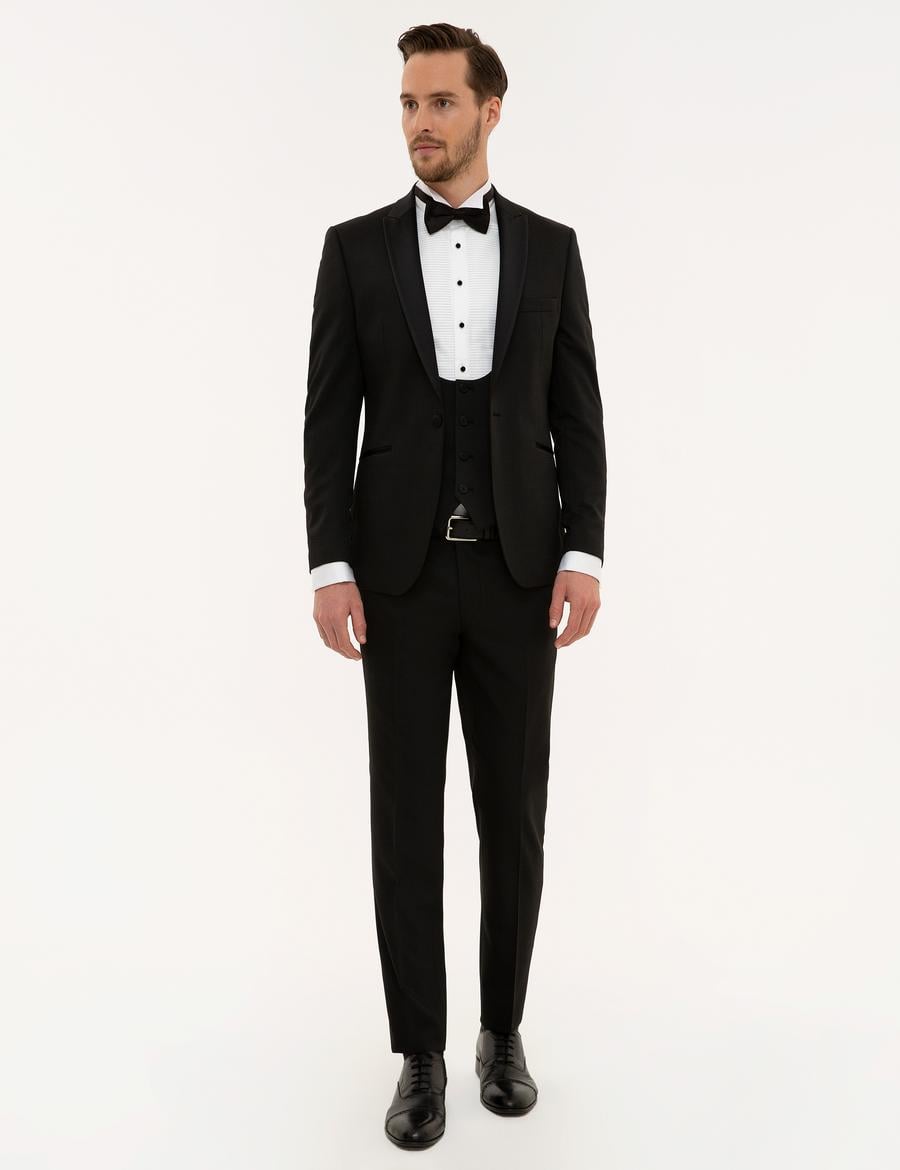 Siyah Yelekli Damatlık Smokin