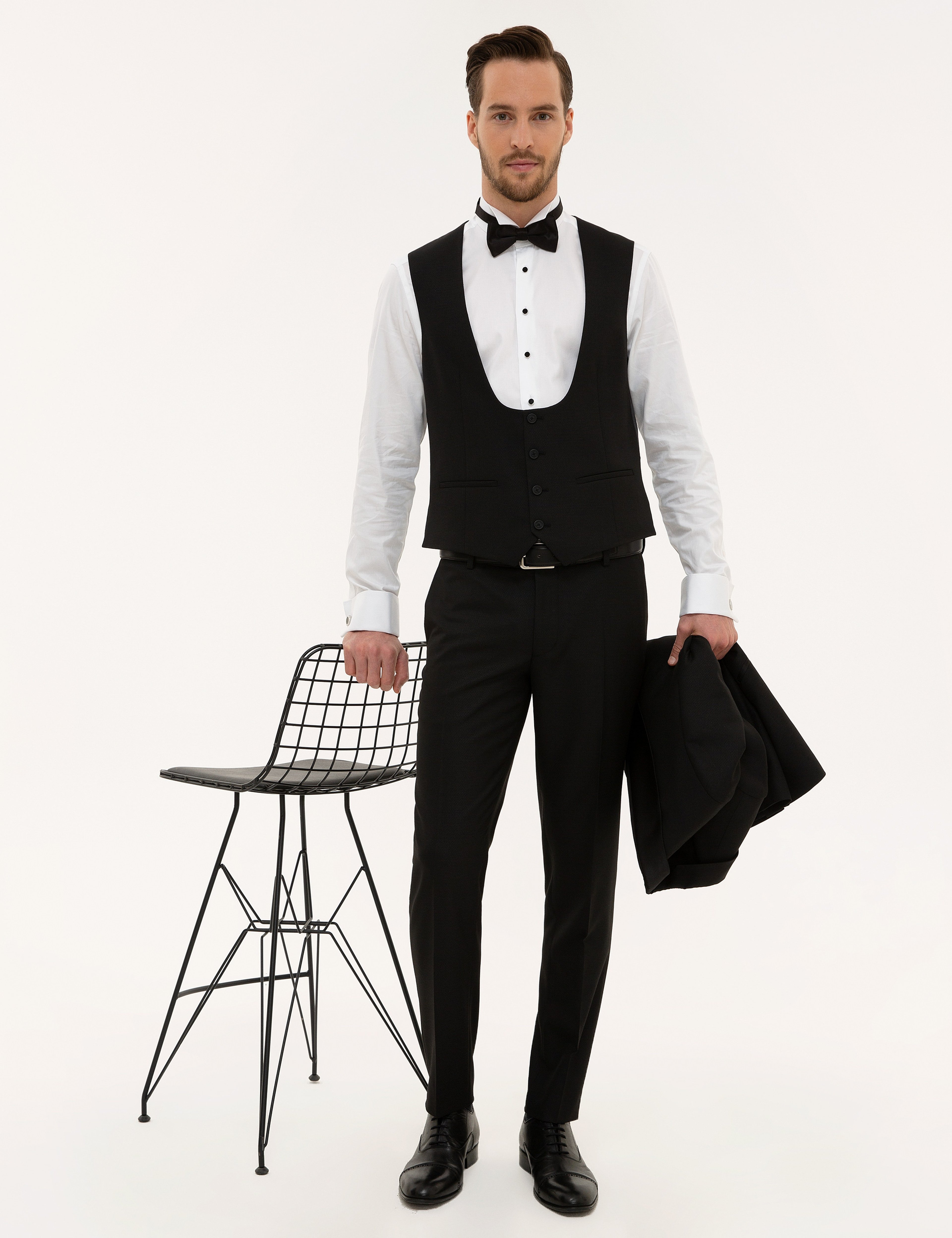 Siyah Ex. Slim Fit Smokin - Image 1