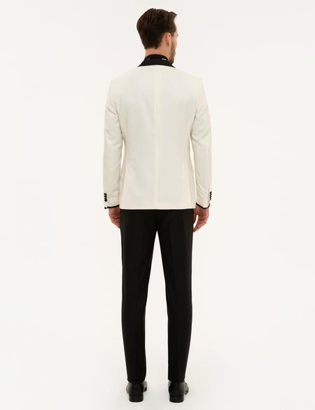 Ekru Yelekli Damatlık Smokin - 50226688005