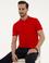 Nar Çiçeği Slim Fit Basic Polo Yaka T-Shirt