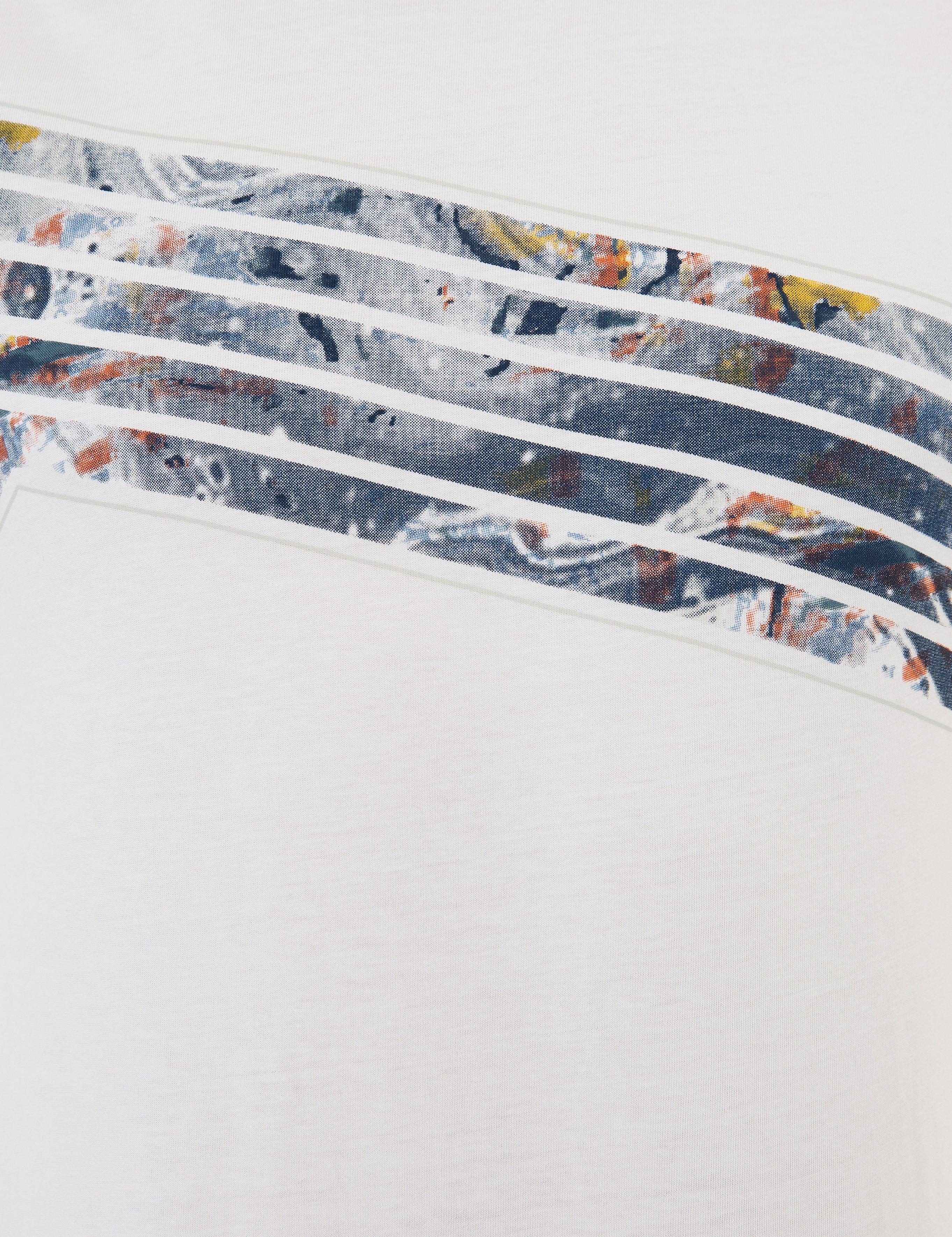 Beyaz Slim Fit Bisiklet Yaka T-Shirt