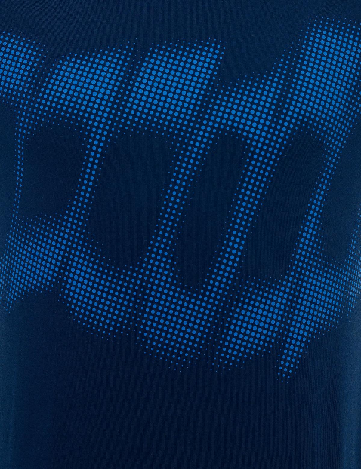 Lacivert Slim Fit Bisiklet Yaka T-Shirt - 50226354004