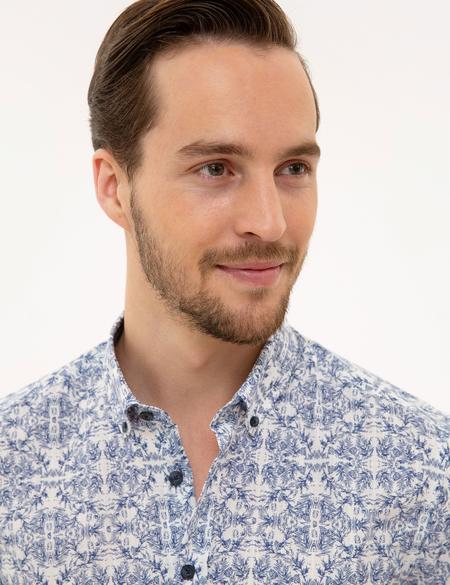 Lacivert Slim Fit Gömlek - 50221431002