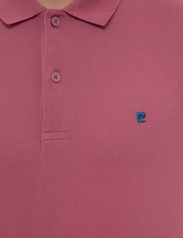 Gül Kurusu Slim Fit Basic Polo Yaka T-Shirt