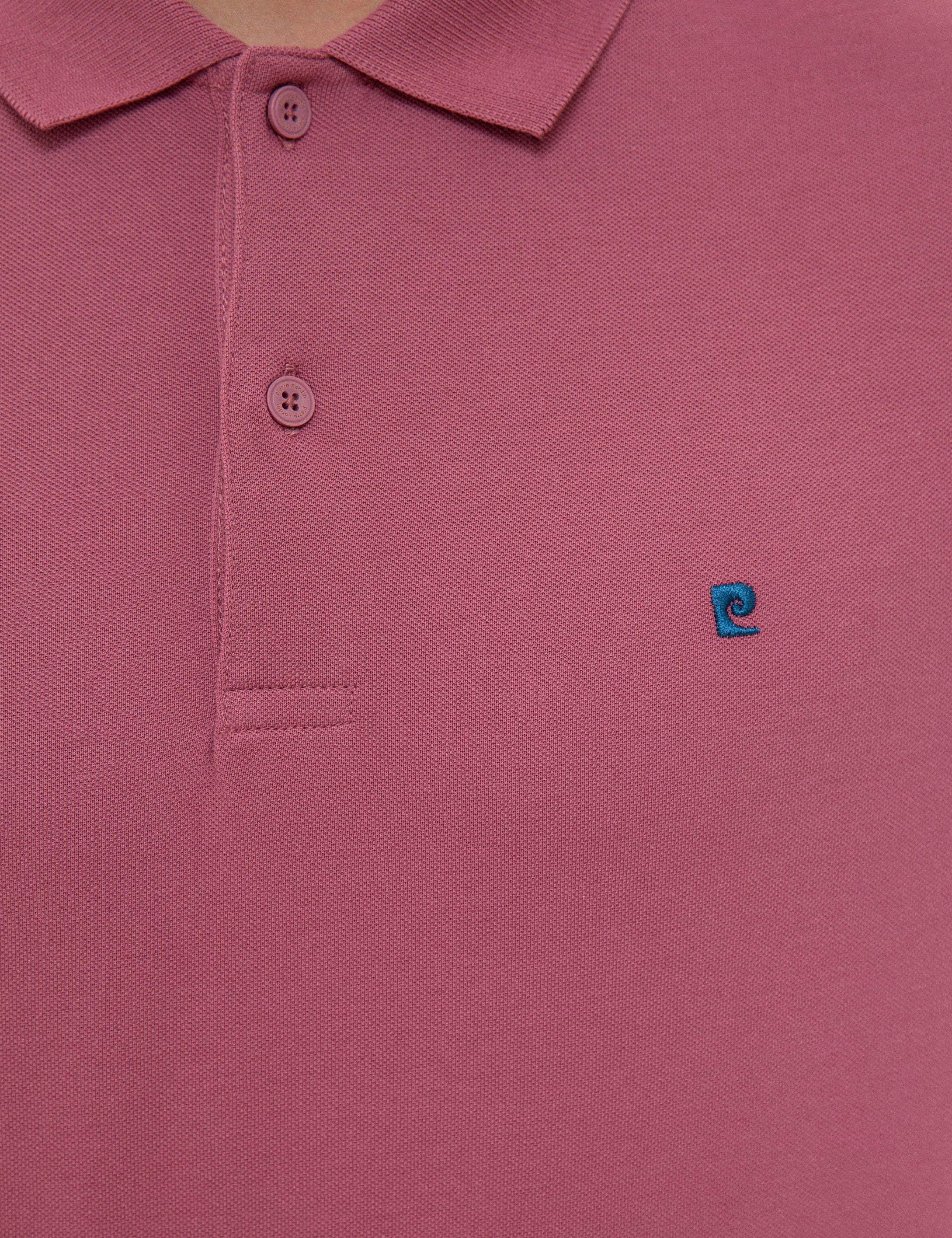 Gül Kurusu Slim Fit Basic Polo Yaka T-Shirt - Image 5