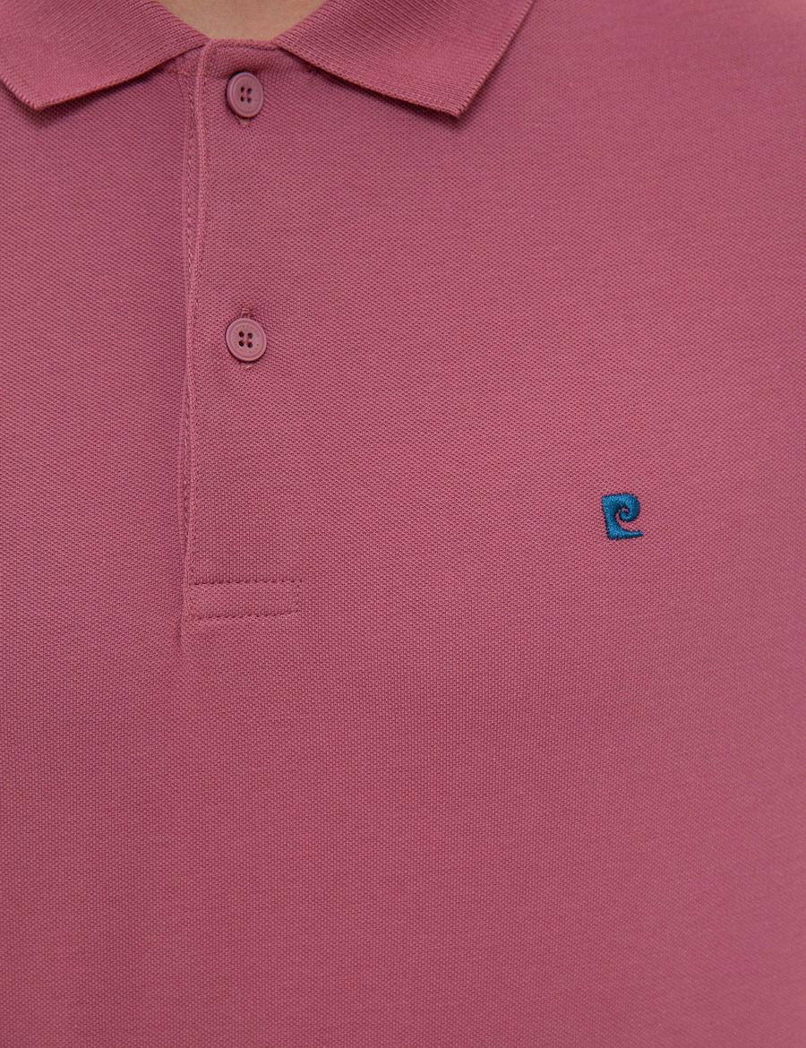 Gül Kurusu Slim Fit Basic Polo Yaka T-Shirt
