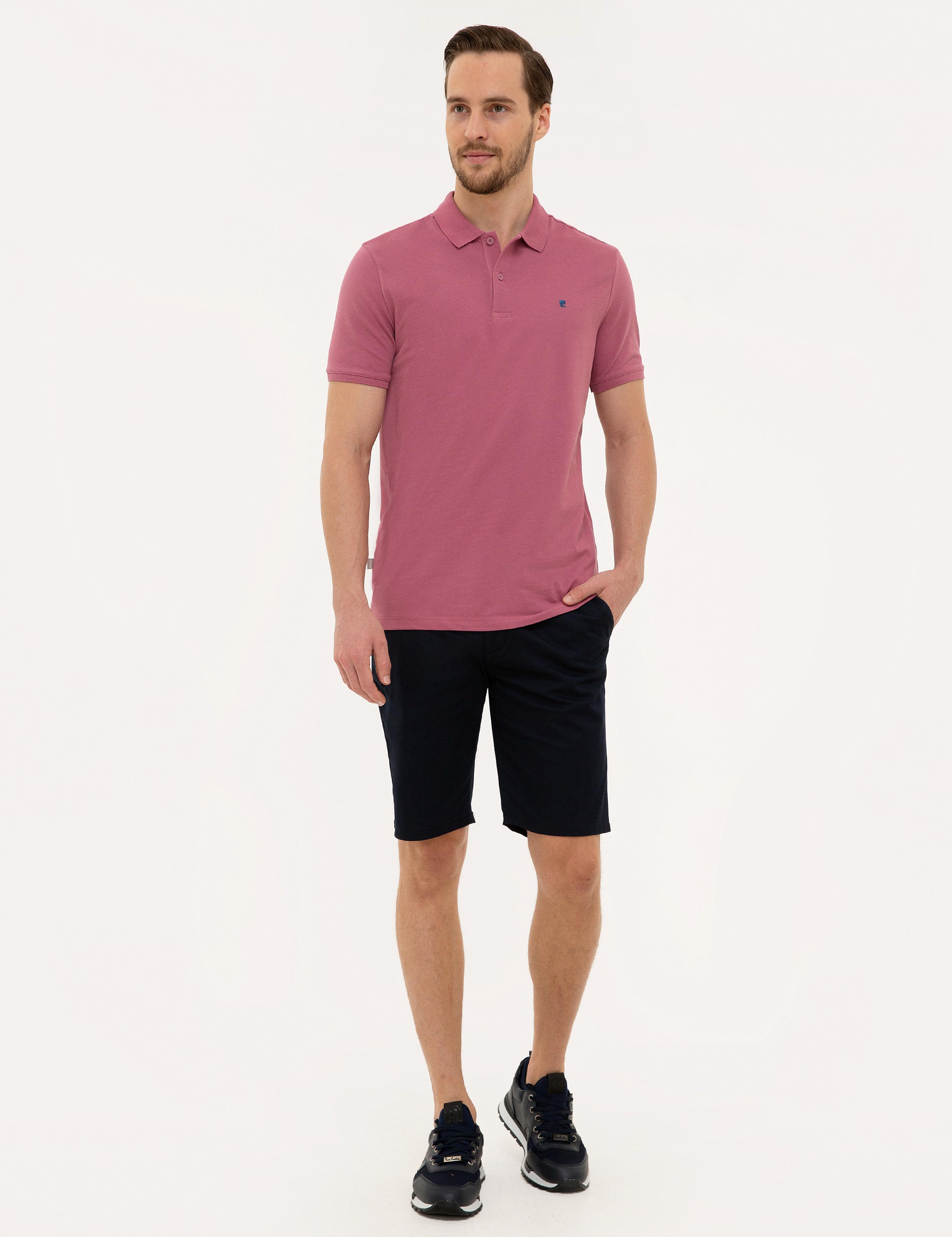 Gül Kurusu Slim Fit Basic Polo Yaka T-Shirt