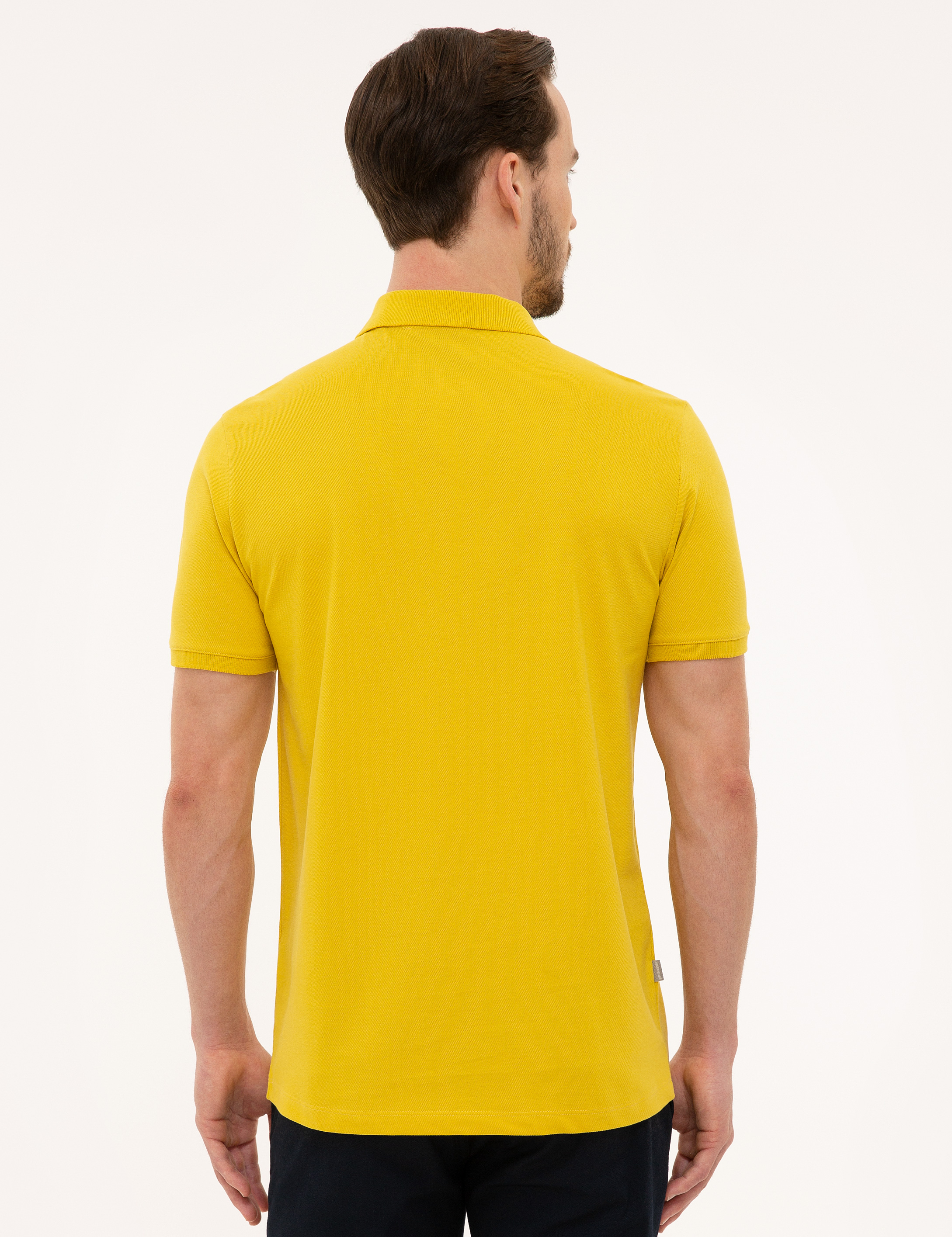 Safran Slim Fit Basic Polo Yaka T-Shirt - Image 3