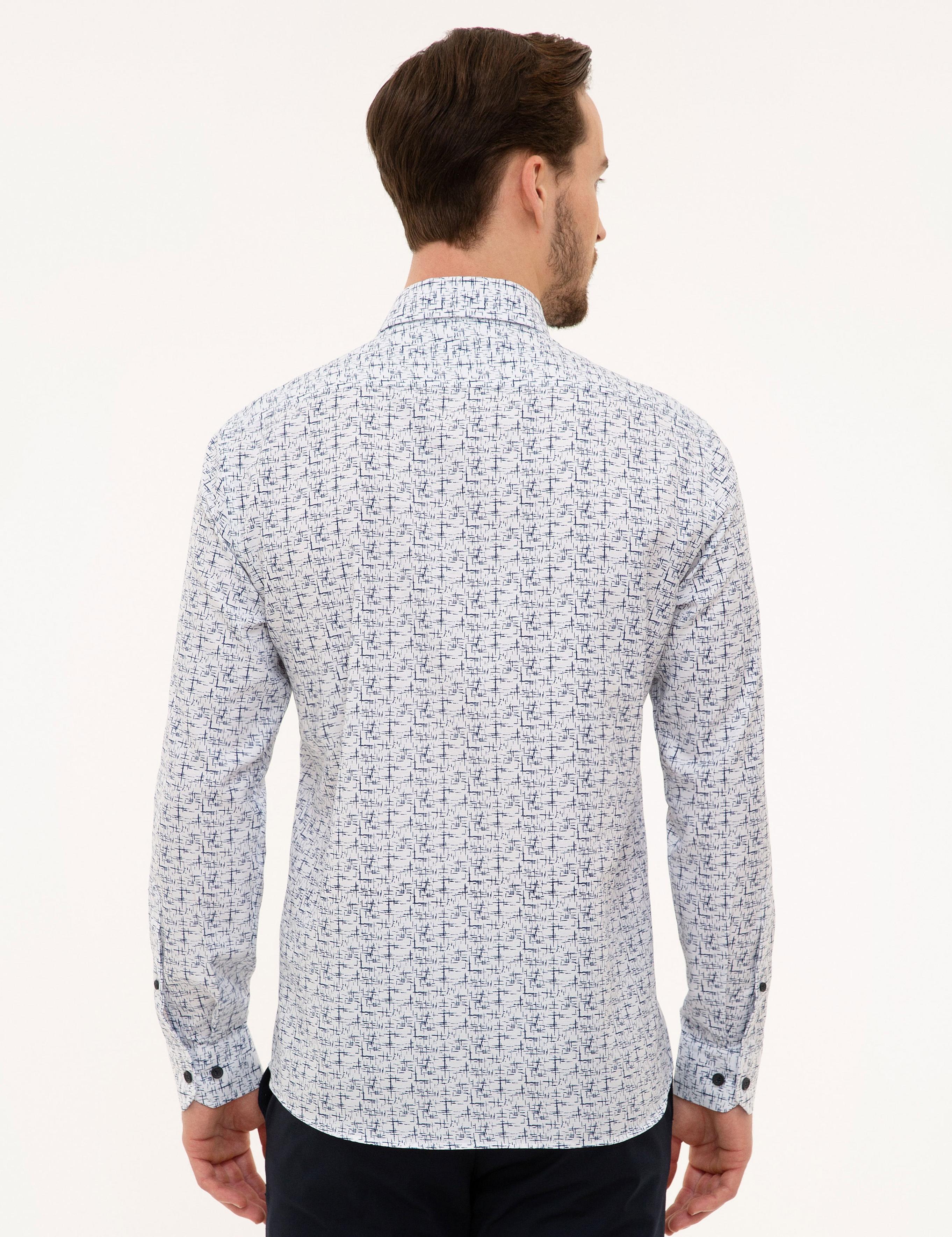 Lacivert Slim Fit Gömlek