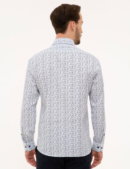 Lacivert Slim Fit Gömlek - 50227387006