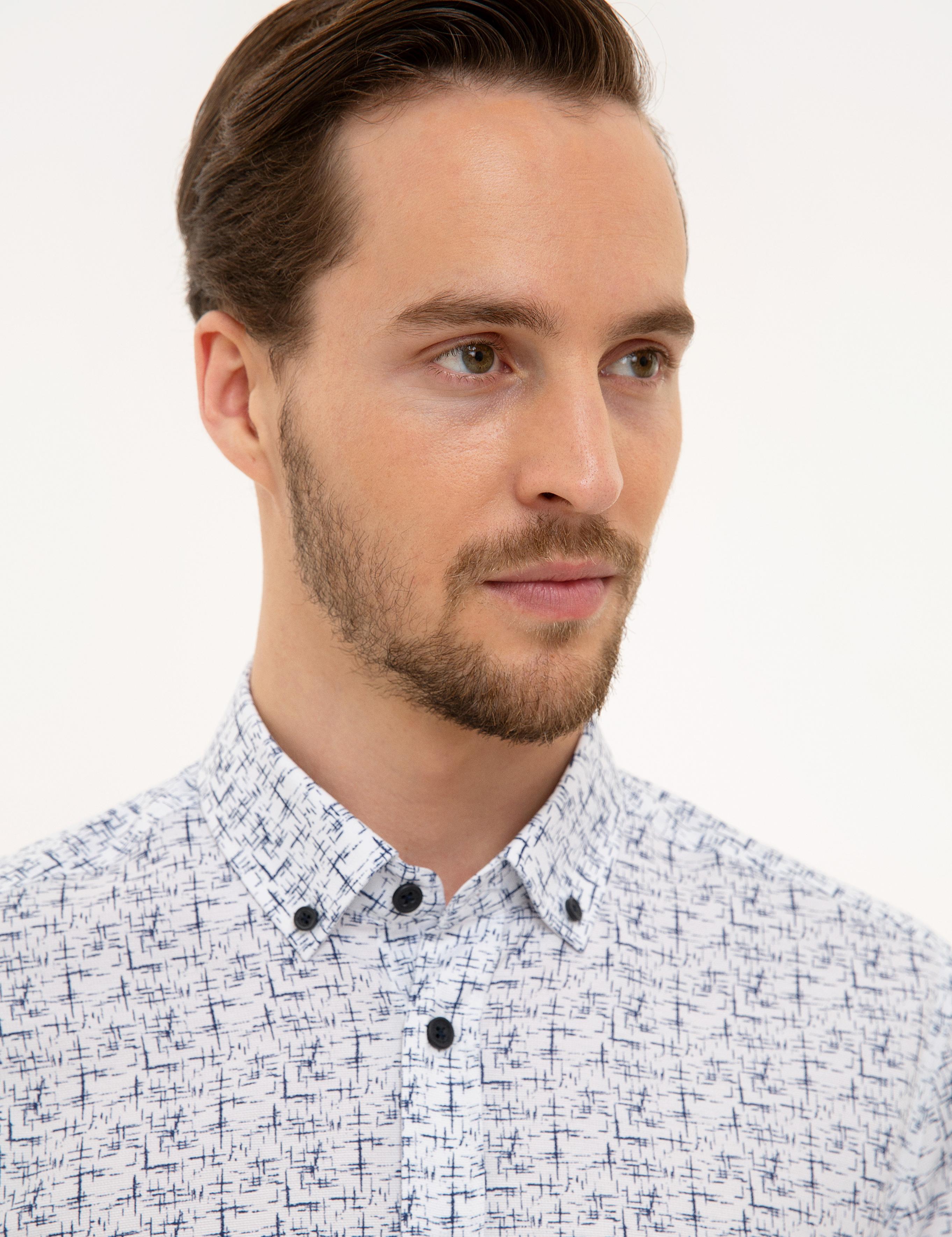 Lacivert Slim Fit Gömlek