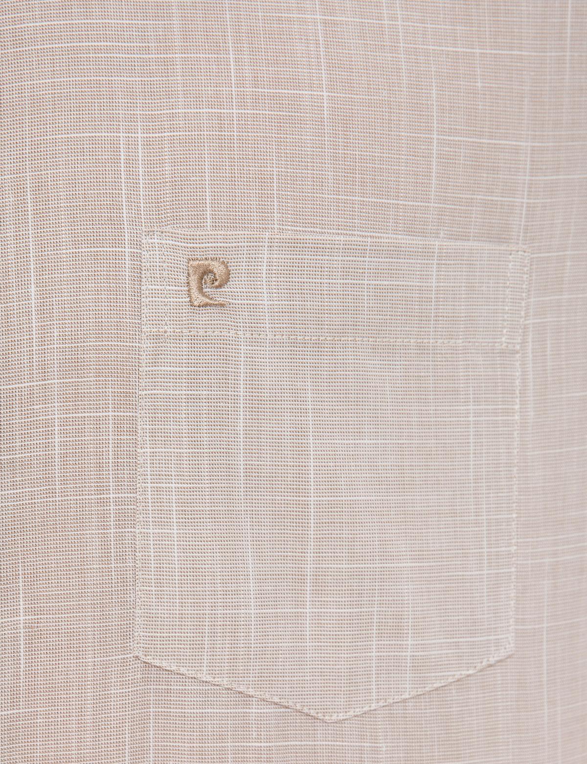 Bej Regular Fit Kısa Kollu Gömlek - 50227445034