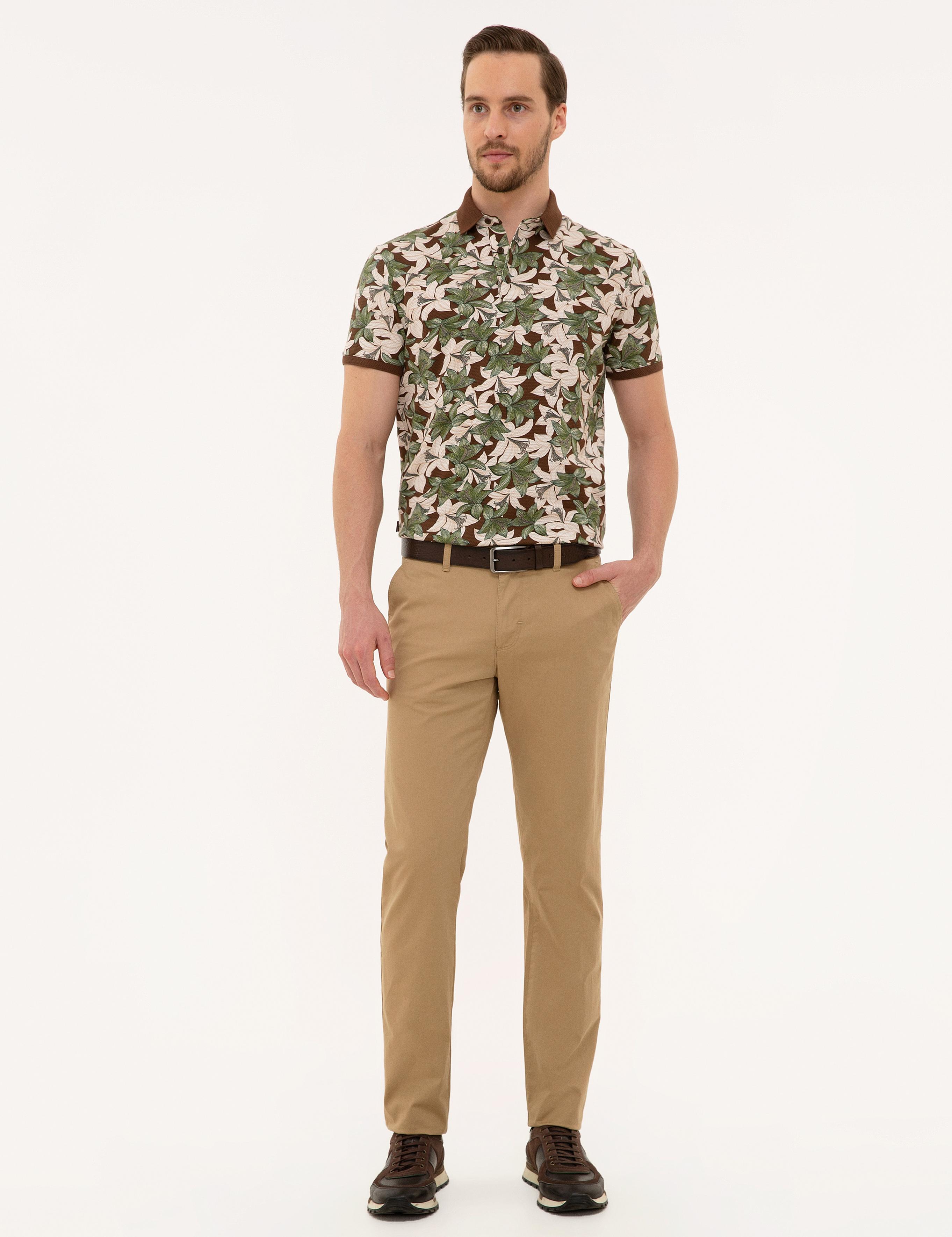 Camel Regular Fit Kanvas Pantolon