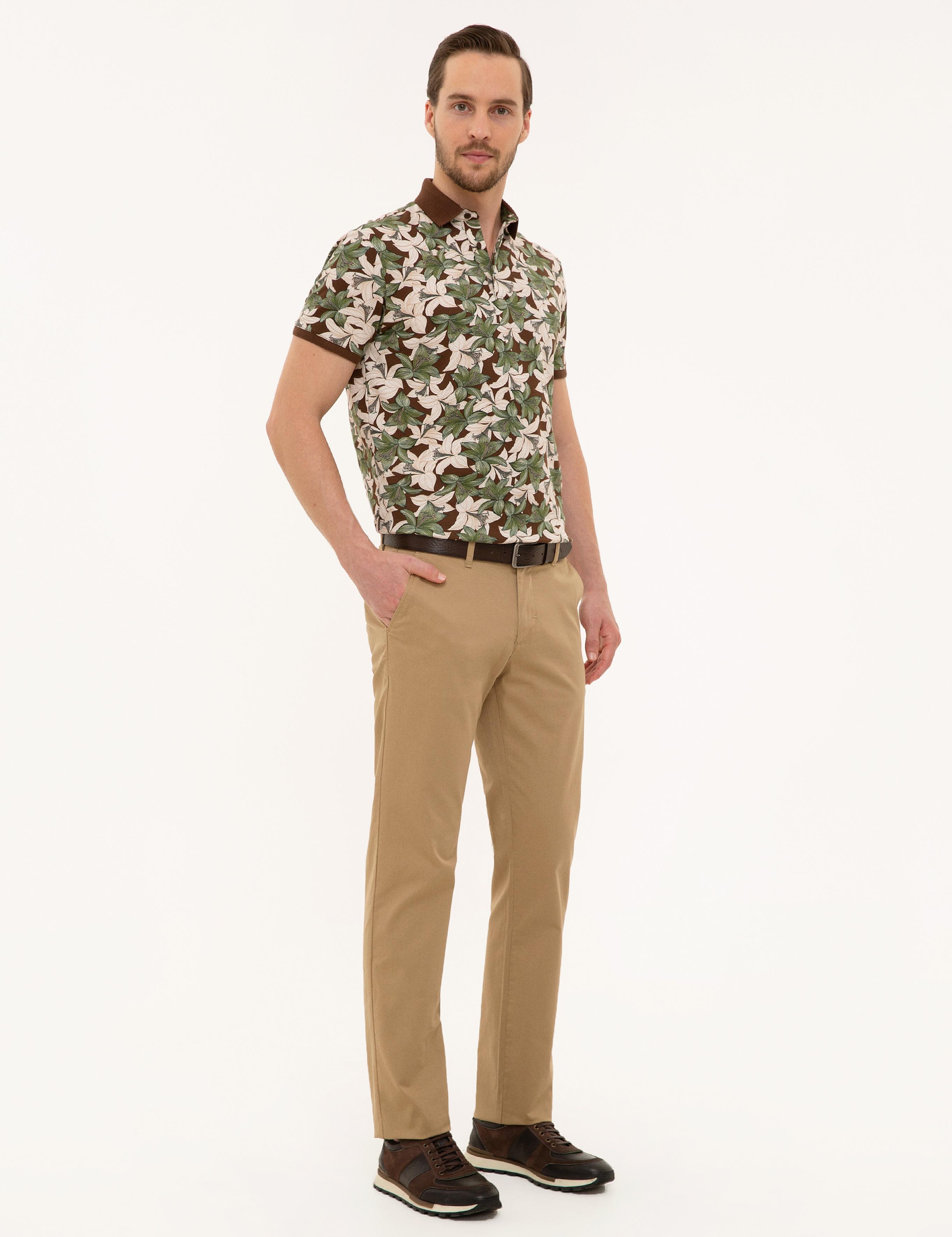 Camel Regular Fit Kanvas Pantolon