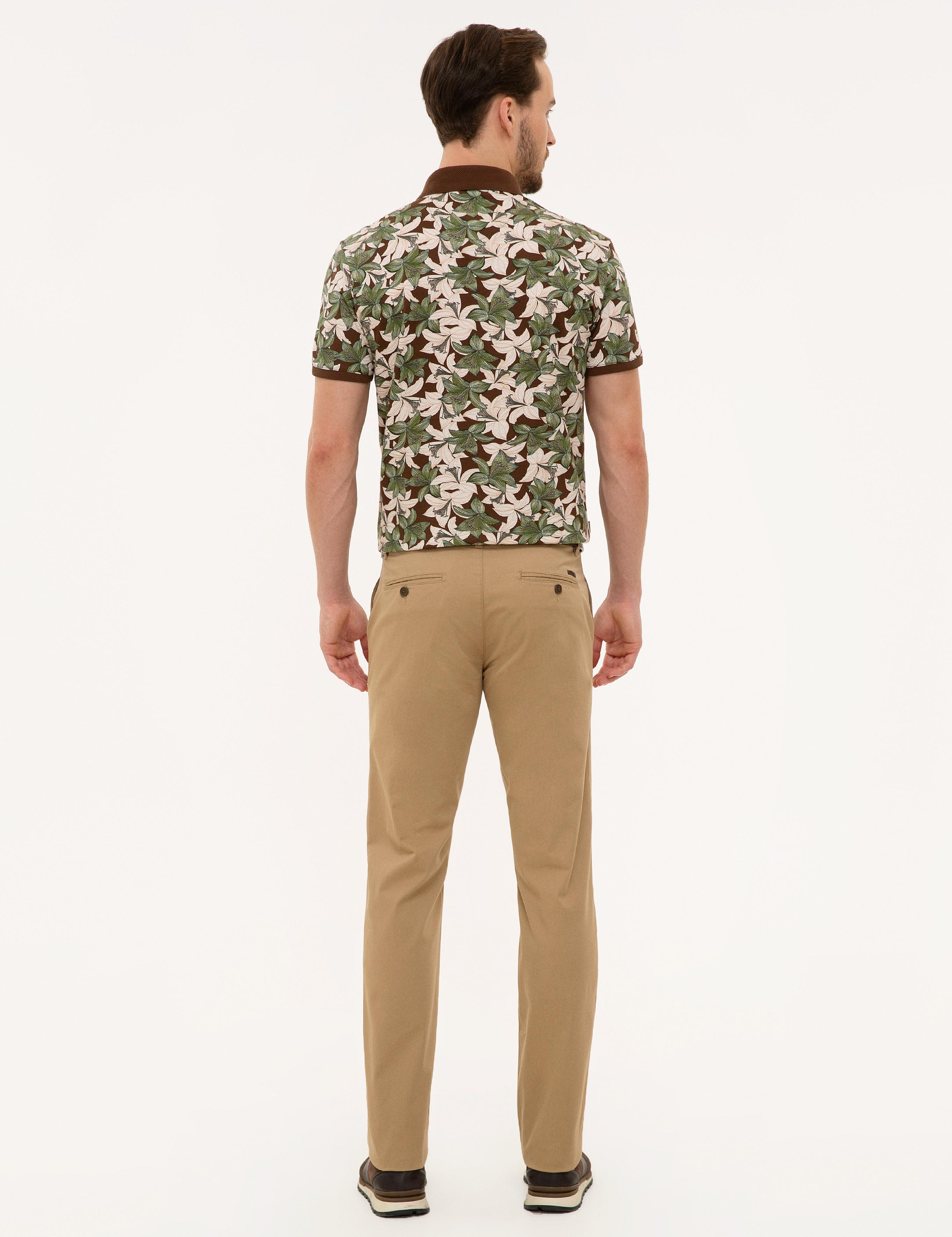 Camel Regular Fit Kanvas Pantolon