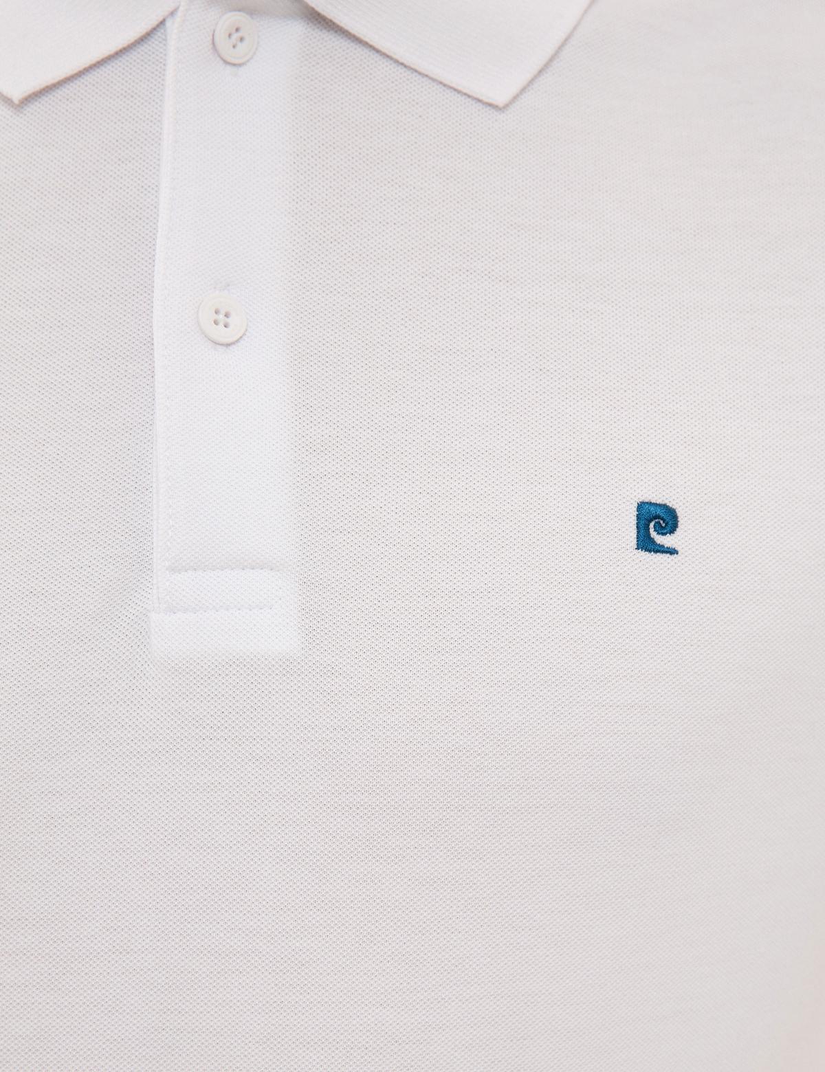 Beyaz Slim Fit Basic Polo Yaka T-Shirt - 50225515004