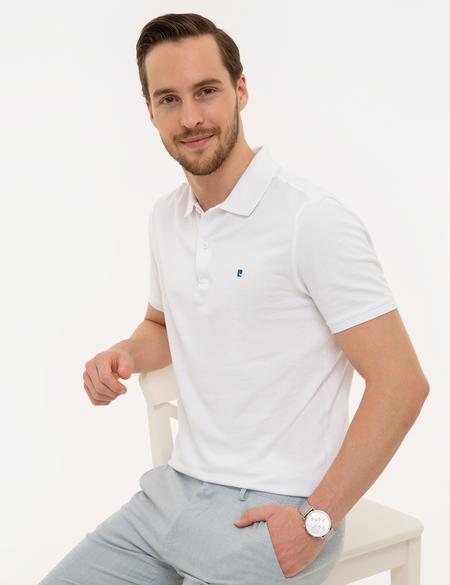 Beyaz Slim Fit Basic Polo Yaka T-Shirt - 50225515004