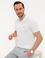 Beyaz Slim Fit Basic Polo Yaka T-Shirt