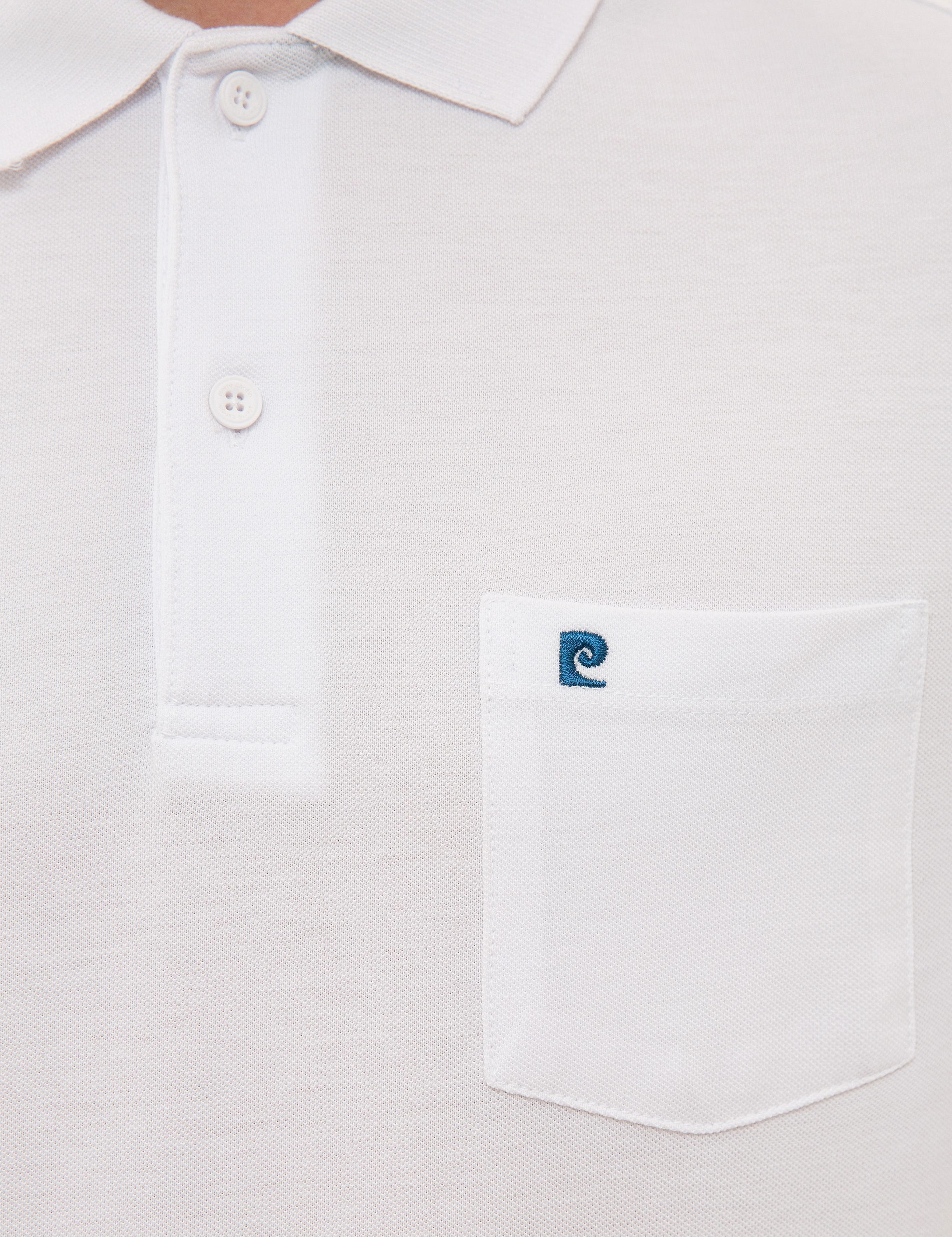 Beyaz Regular Fit Basic Polo Yaka T-Shirt