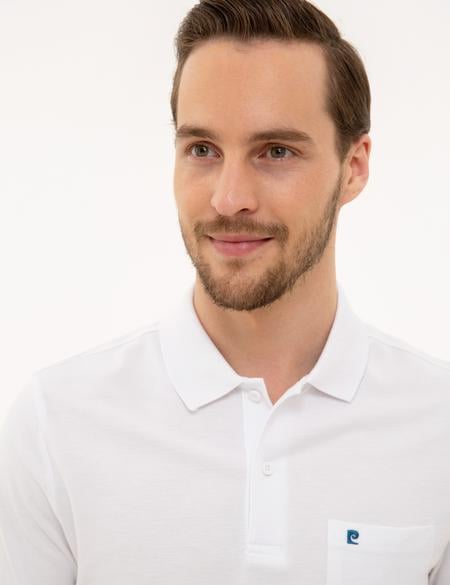 Beyaz Regular Fit Basic Polo Yaka T-Shirt - 50225513001