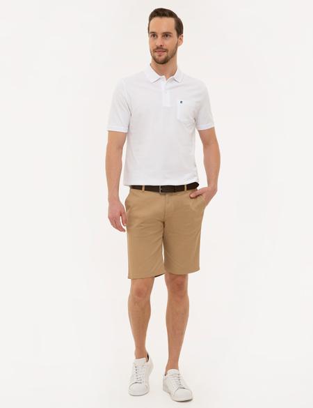 Beyaz Regular Fit Basic Polo Yaka T-Shirt - 50225513001