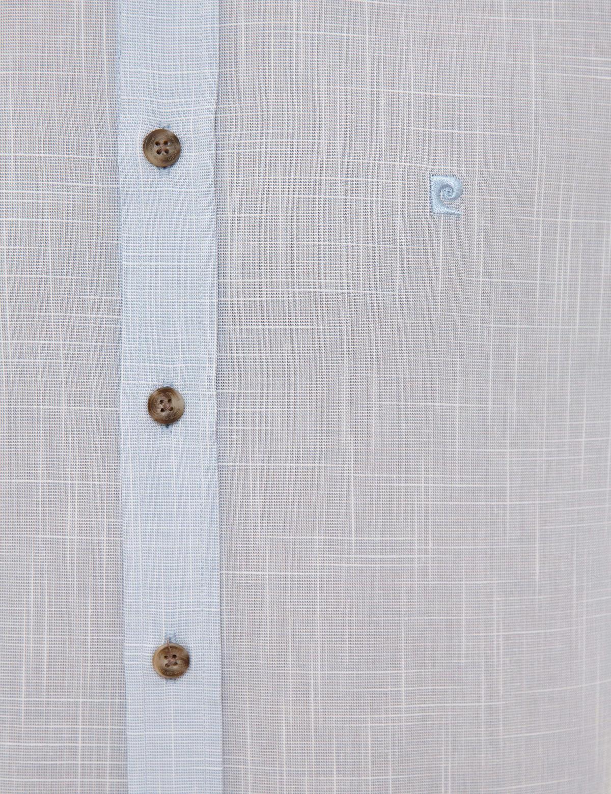 Açık Mavi Slim Fit Uzun Kollu Gömlek - 50227444006