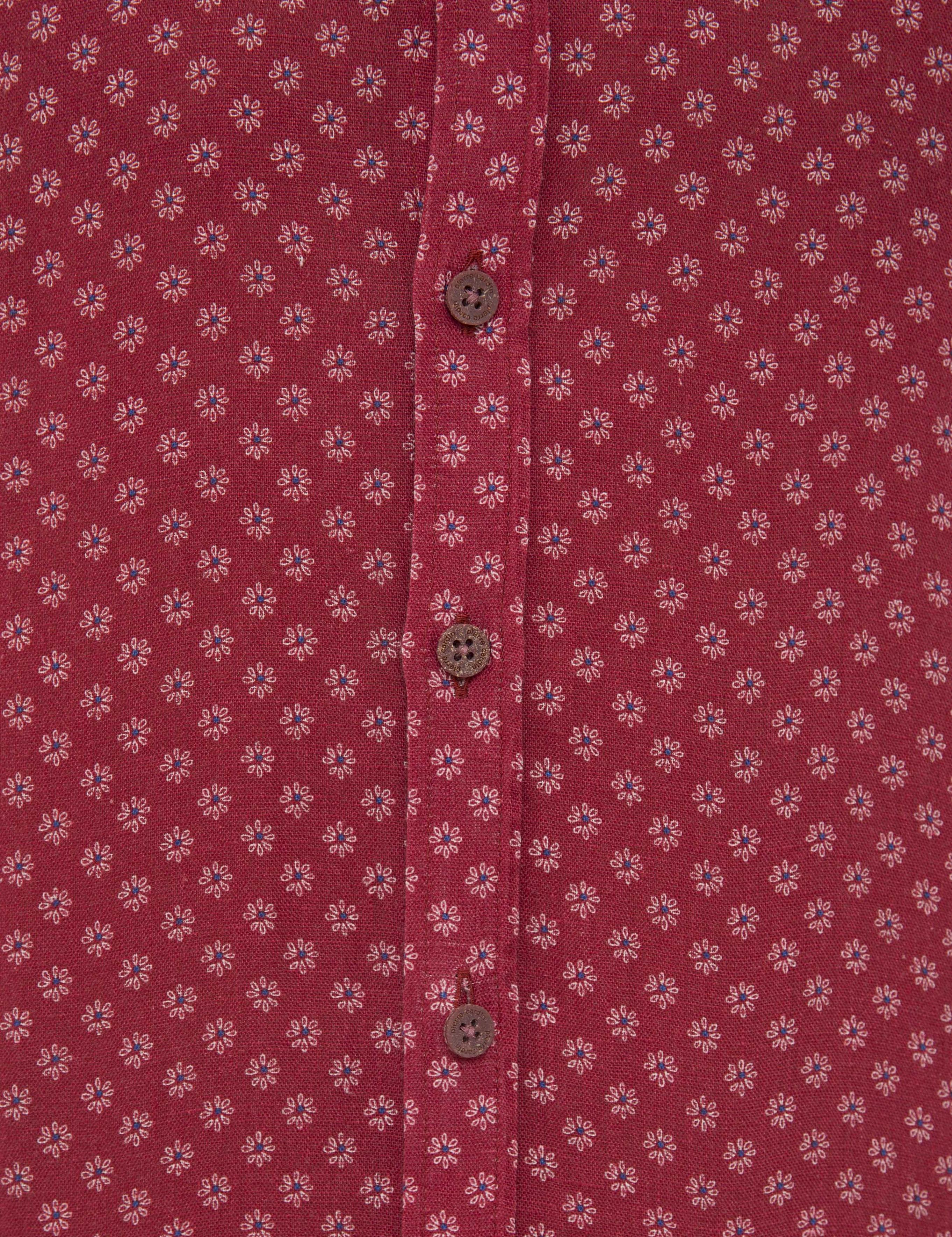 Bordo Regular Fit Uzun Kollu Gömlek