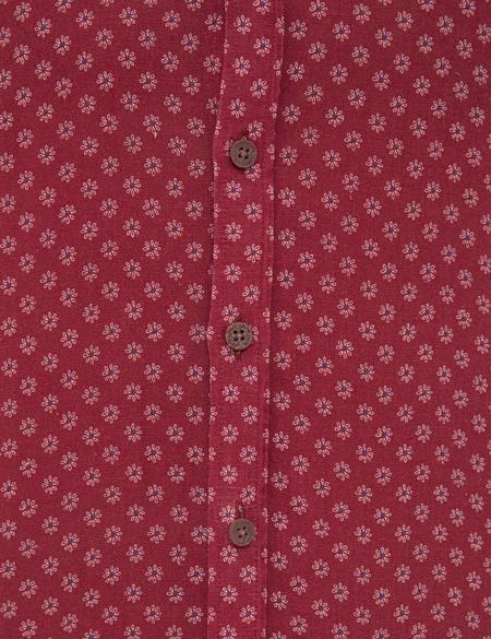 Bordo Regular Fit Uzun Kollu Gömlek - 50200507041