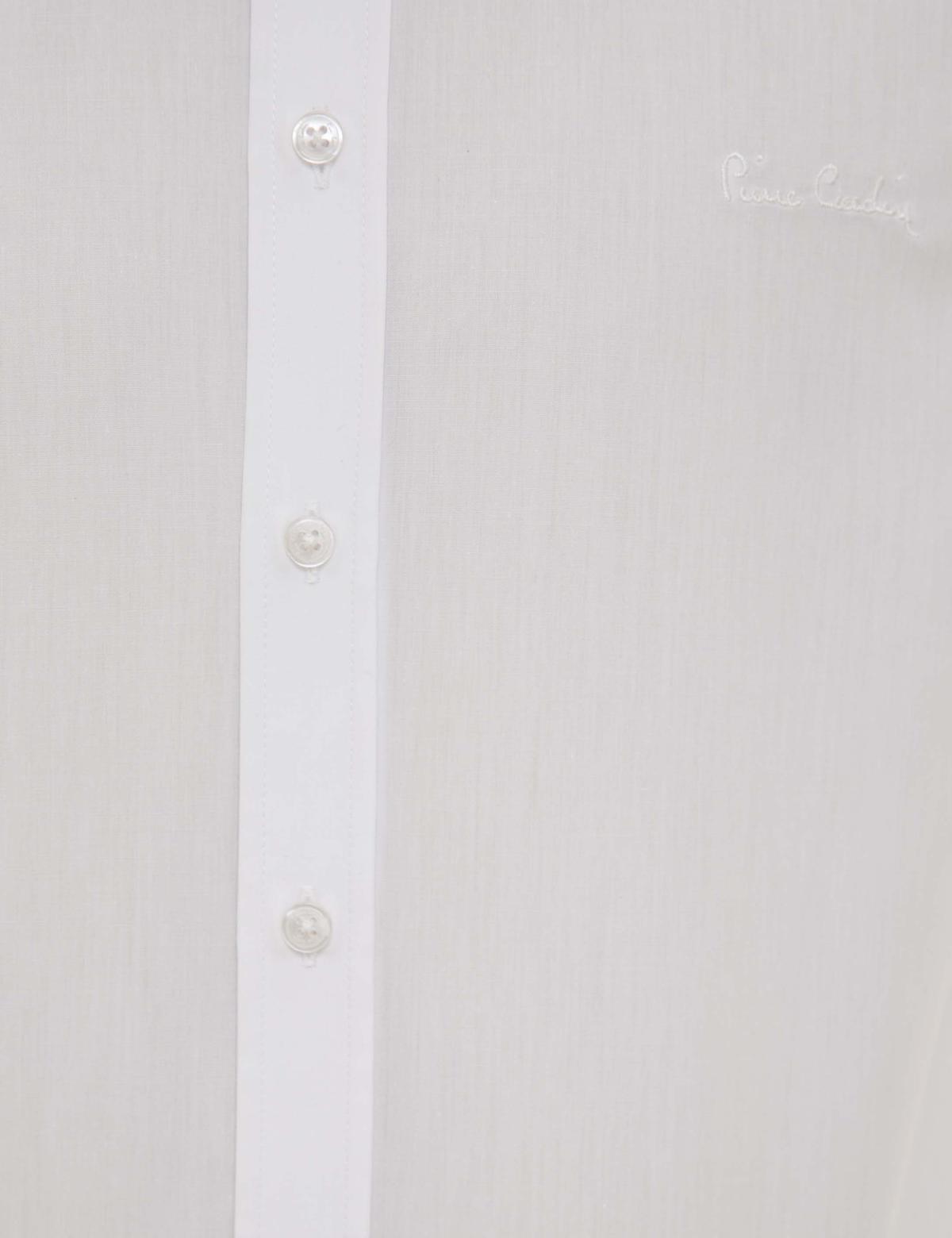 Beyaz Slim Fit Uzun Kollu Basic Gömlek - 50223121031