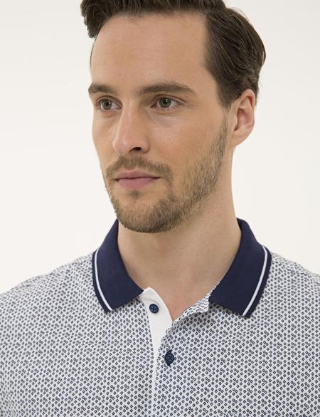 Beyaz Regular Fit Polo Yaka T-Shirt - 50221422010