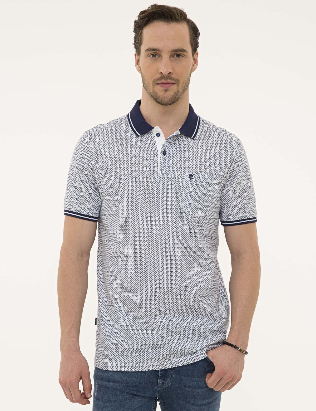 Beyaz Regular Fit Polo Yaka T-Shirt - 50221422010