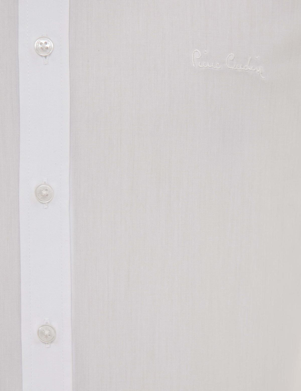 Beyaz Slim Fit Uzun Kollu Basic Gömlek - 50223121031