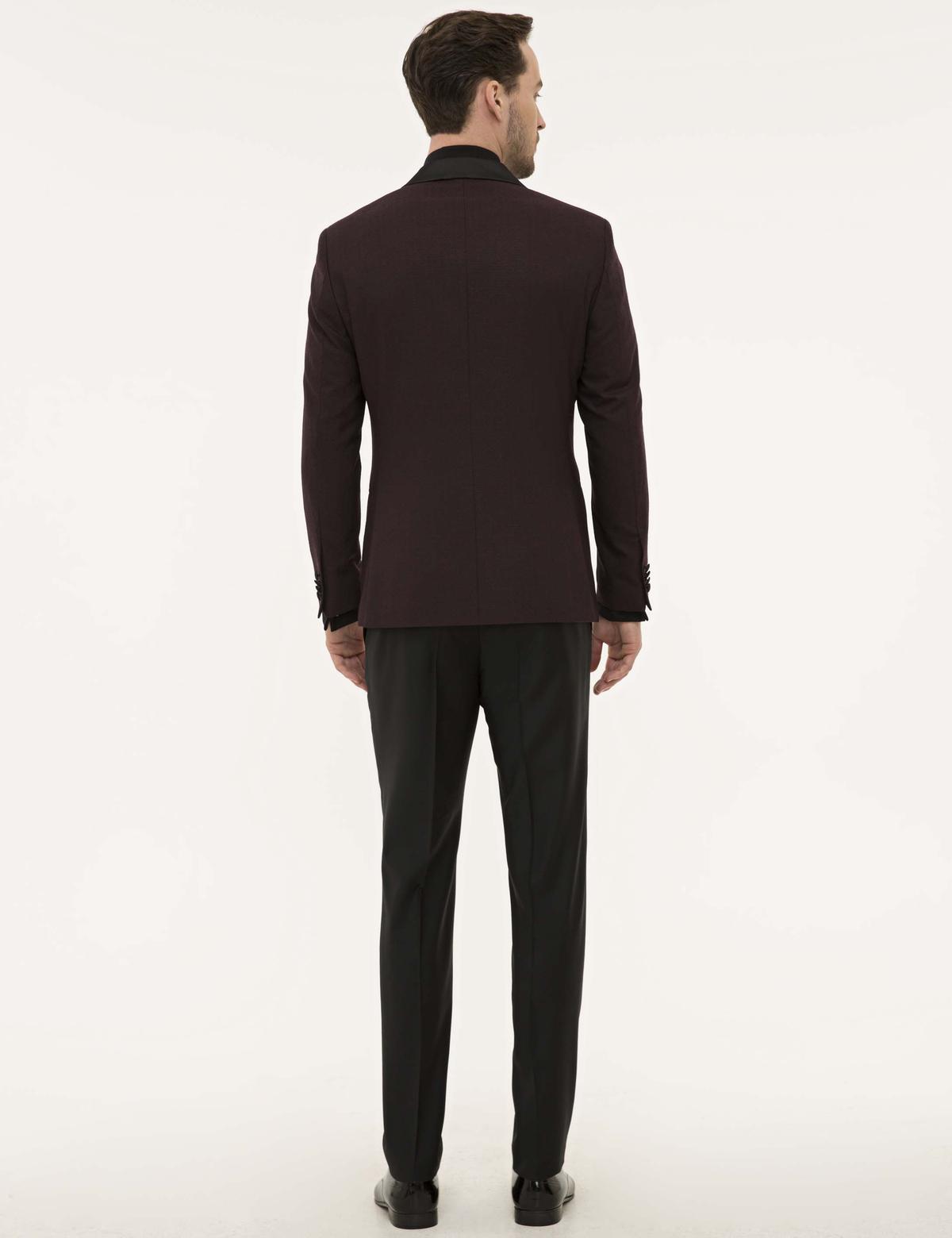 Bordo Yelekli Damatlık Smokin - 50224037047