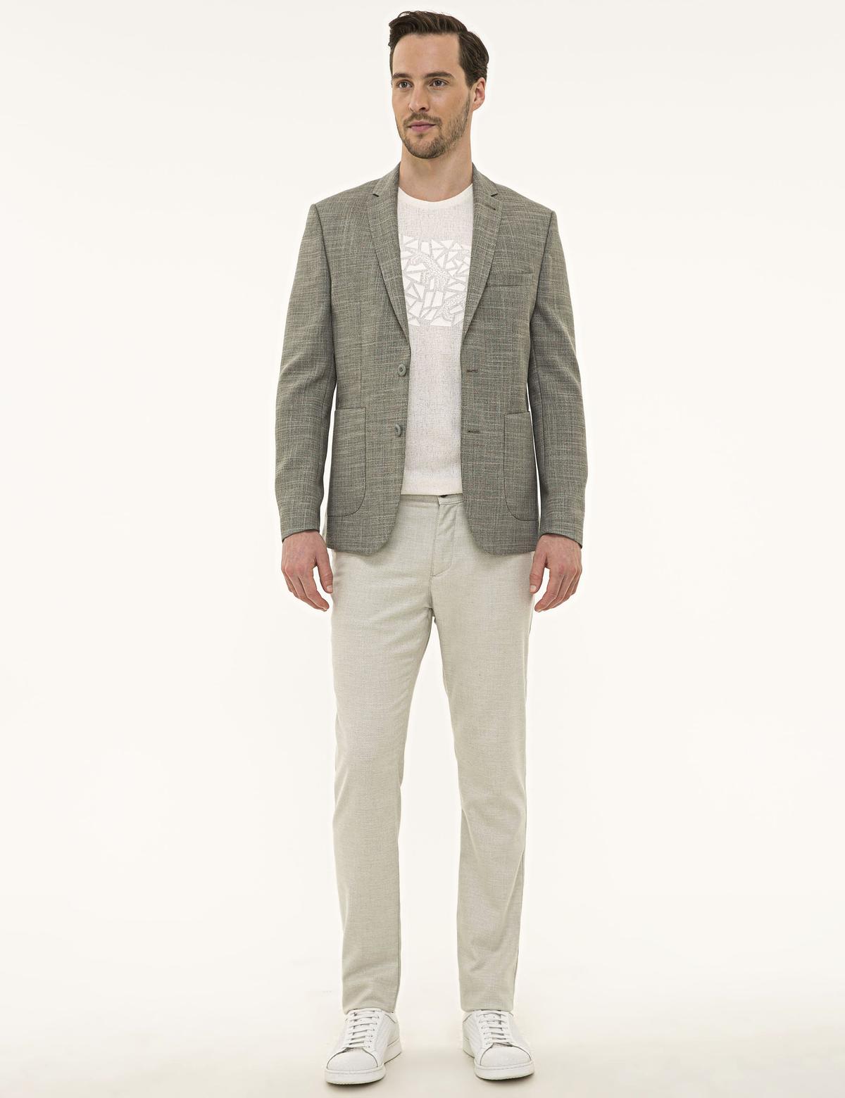 Yeşil Slim Fit Ceket - 50229785011