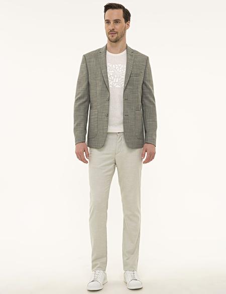 Yeşil Slim Fit Ceket - 50229785011
