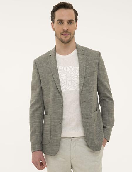 Yeşil Slim Fit Ceket - 50229785011