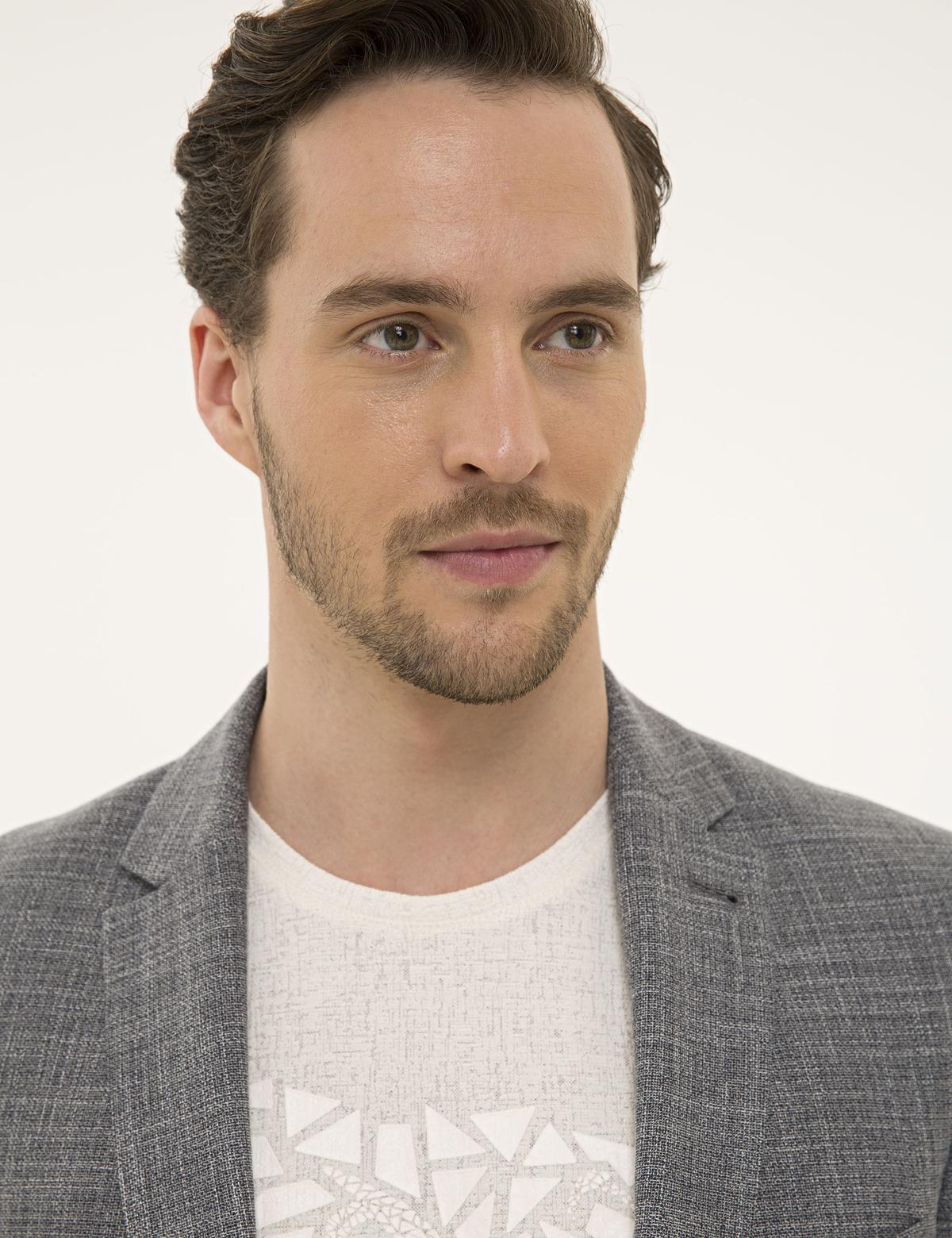 Gri Slim Fit Ceket - 50229785074