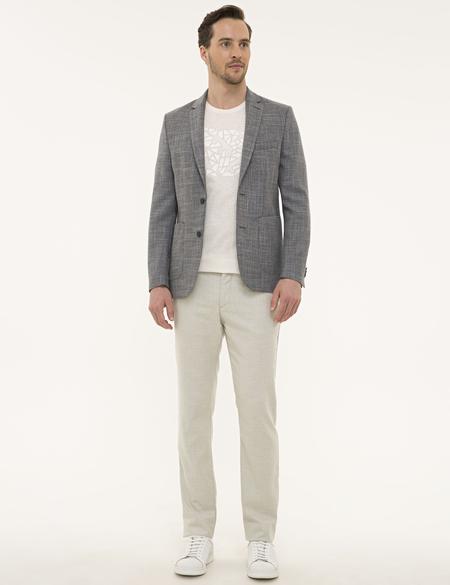 Gri Slim Fit Ceket - 50229785074