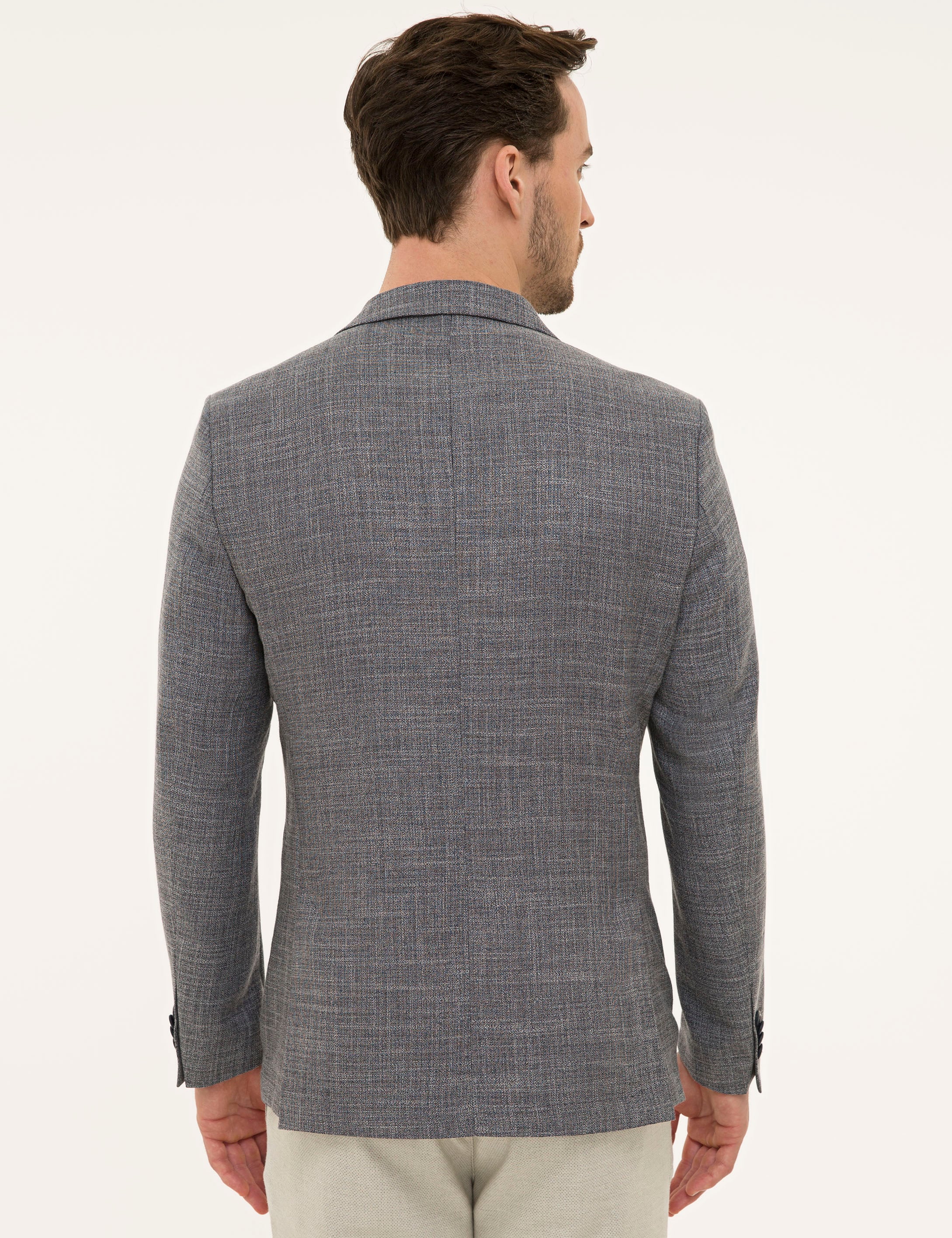 Gri Slim Fit Ceket