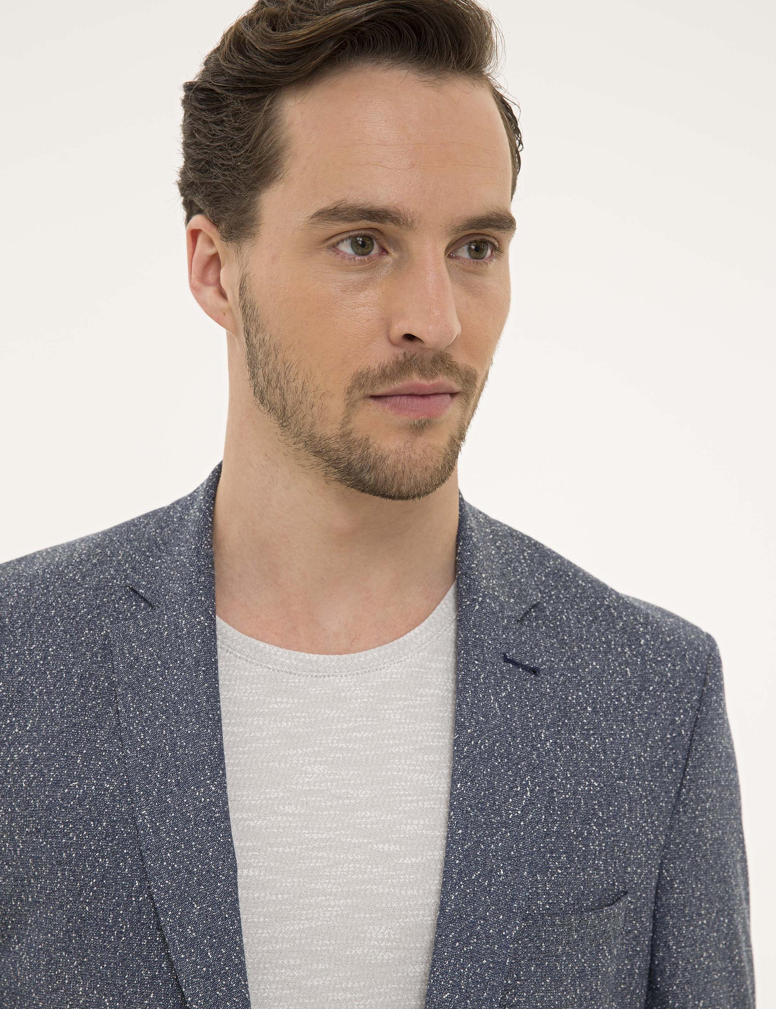 Koyu Mavi Slim Fit Ceket