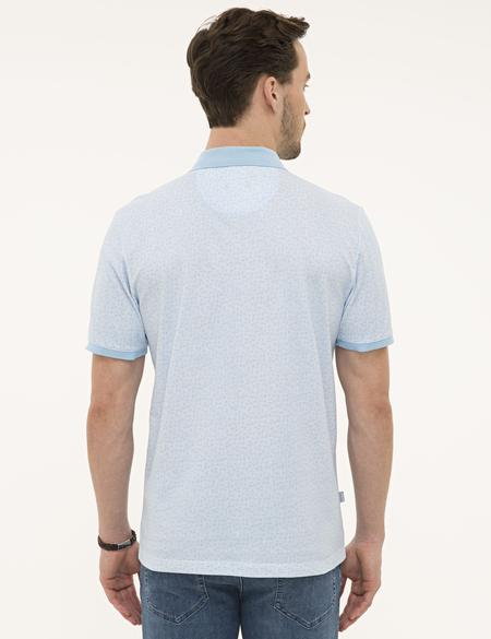 Açık Mavi Regular Fit Polo Yaka Tişört - 50224466002