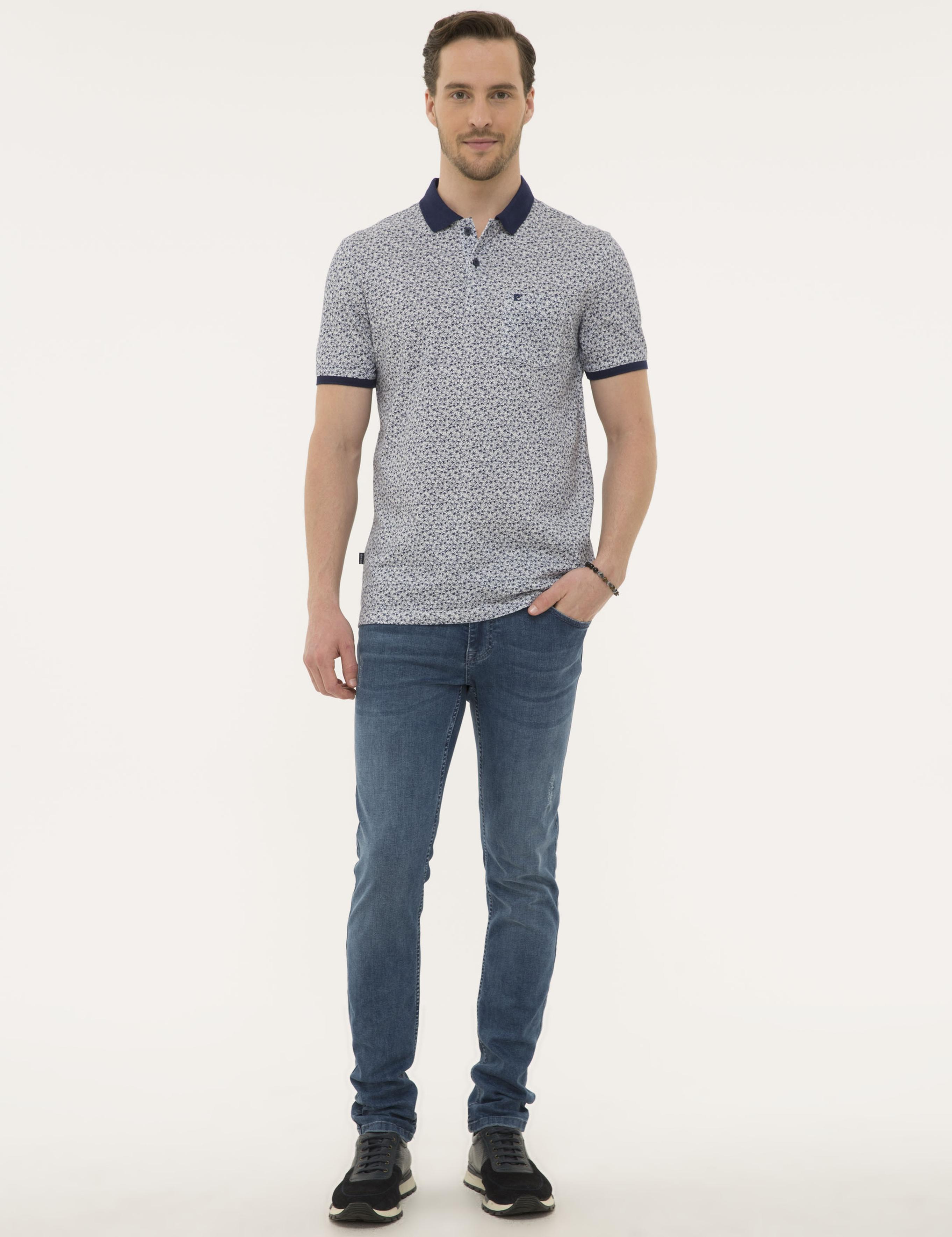 Lacivert Regular Fit Polo Yaka T-Shirt