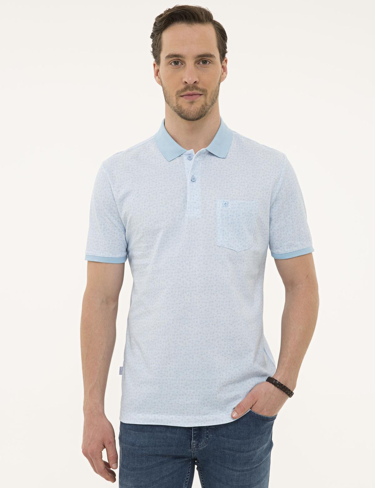 Açık Mavi Regular Fit Polo Yaka Tişört