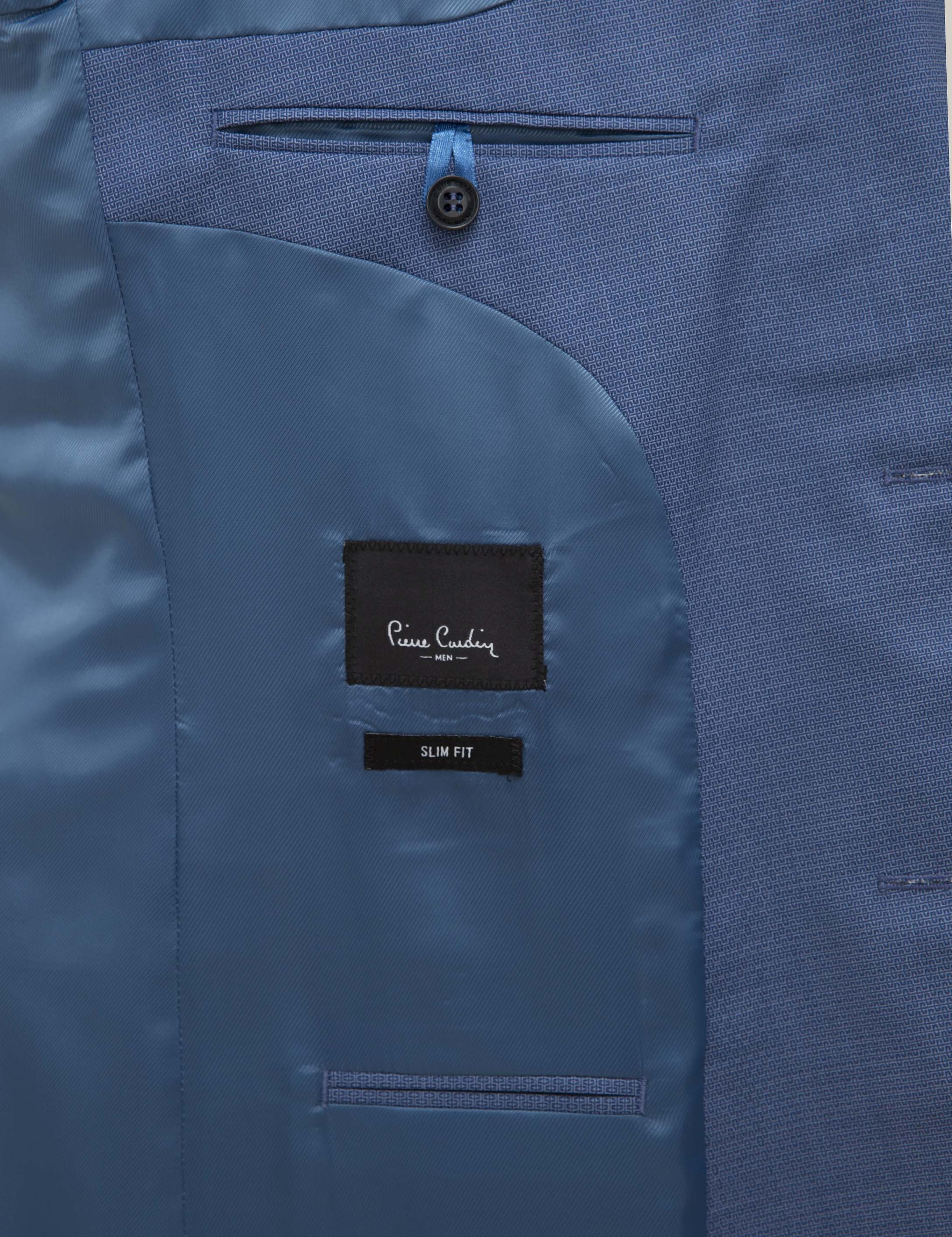 Mavi Slim Fit Takım Elbise