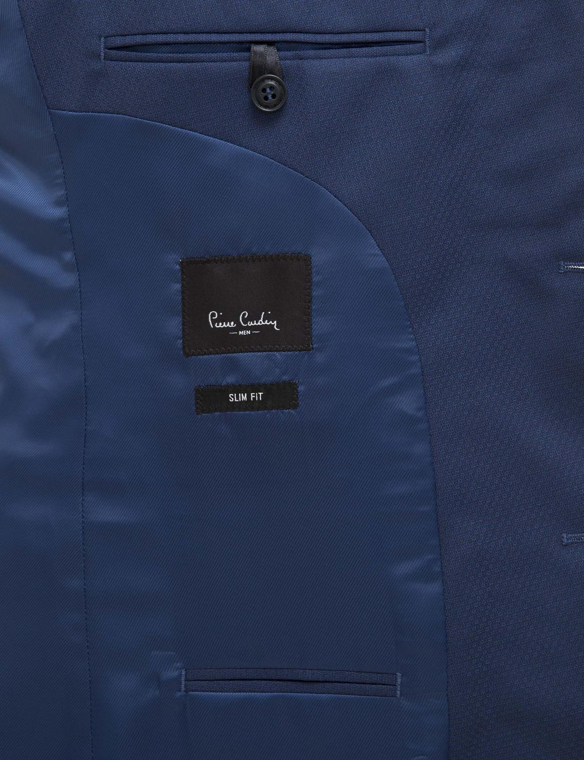 İndigo Mavi Slim Fit Takım Elbise - 50229846074
