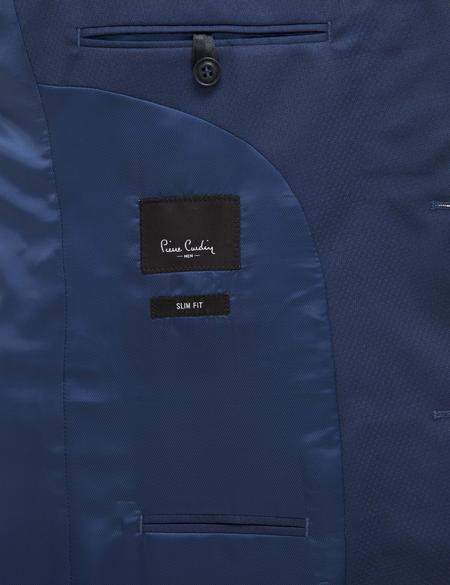 İndigo Mavi Slim Fit Takım Elbise - 50229846074